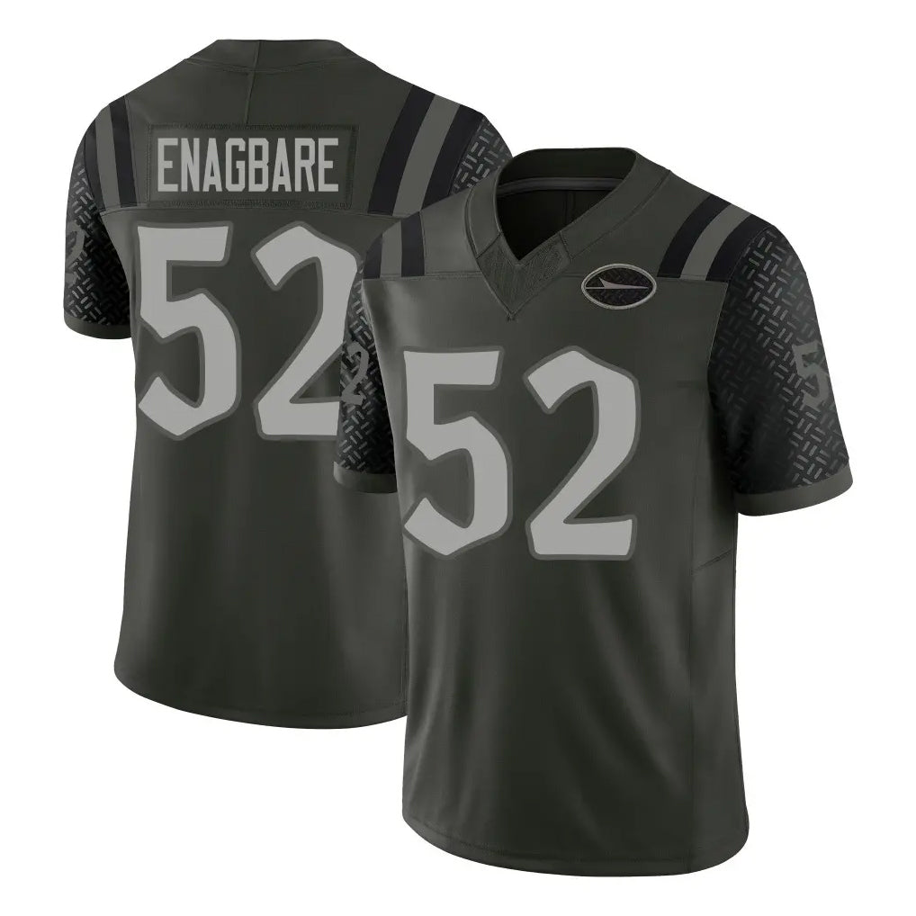 NY.Jets #52 Kingsley Enagbare Player Green Limited 2025 Rivalries Collection Home Game Odoa Stitched Jerseys