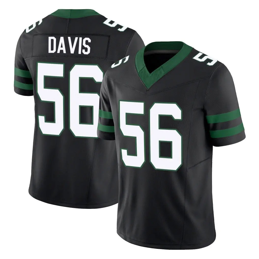 NY.Jets #56 Demario Davis Player Black Limited Legacy Vapor F.U.S.E. Home Game Odoa Stitched Jerseys
