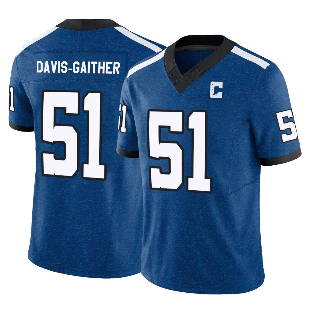 IN.Colts #51 Akeem Davis-Gaither Player Royal Limited Indiana Nights Alternate Vapor F.U.S.E. Home Game Odoa Stitched Jerseys