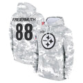 P.Steelers #88 Pat Freiermuth Player Arctic Camo Limited Salute to Service Pullover Hoodies Game Odoa Stitched Jerseys