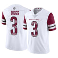 W.Commanders #3 Stefon Diggs Player White Limited Vapor Home Game Odoa Stitched Jerseys