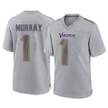 M.Vikings #1 Kyler Murray Player Gray Atmosphere Fashion Home Game Odoa Stitched Jerseys