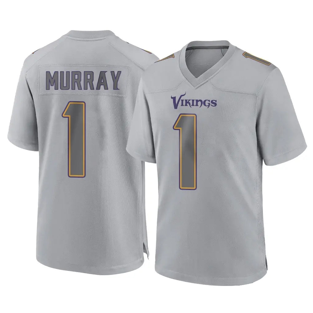M.Vikings #1 Kyler Murray Player Gray Atmosphere Fashion Home Game Odoa Stitched Jerseys