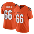 C.Bengals #66 Dalton Risner Player Orange Vapor F.U.S.E. Limited Home Game Odoa Stitched Jerseys