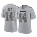 LV.Raiders #14 Matt Gay Player Gray Atmosphere Fashion Limited Game Odoa Stitched Jerseys