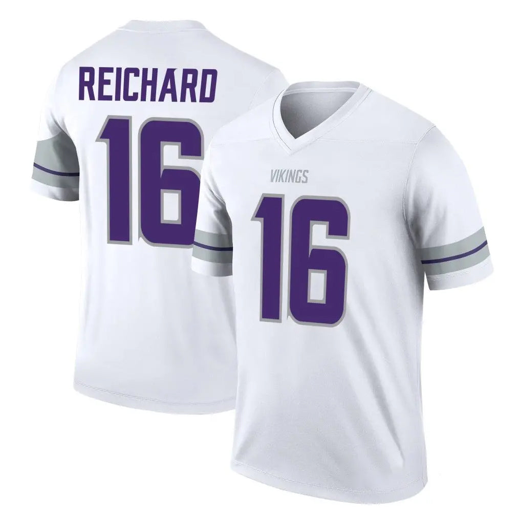 M.Vikings #16 Will Reichard Player White Alternate Legend Home Game Odoa Stitched Jerseys
