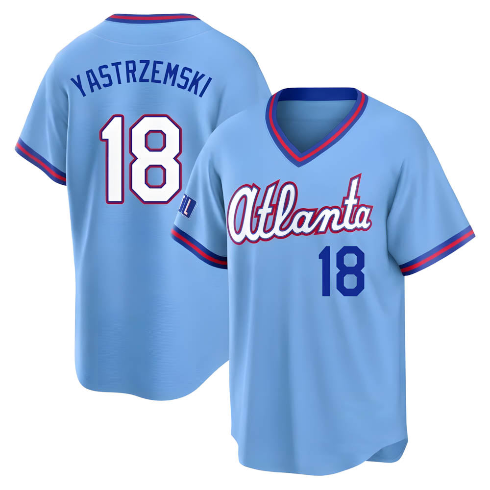 Odoa A.Braves #18 Mike Yastrzemski player Blue Limited Powder 2026 City Connect Stadium Stitched Jerseys