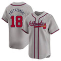Odoa A.Braves #18 Mike Yastrzemski player Gray Limited Away Stitched Jerseys
