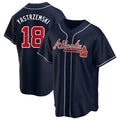 Odoa A.Braves #18 Mike Yastrzemski player Navy Replica Alternate Stitched Jerseys