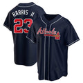 Odoa A.Braves #23 Michael Harris II player Navy Replica Alternate Stitched Jerseys