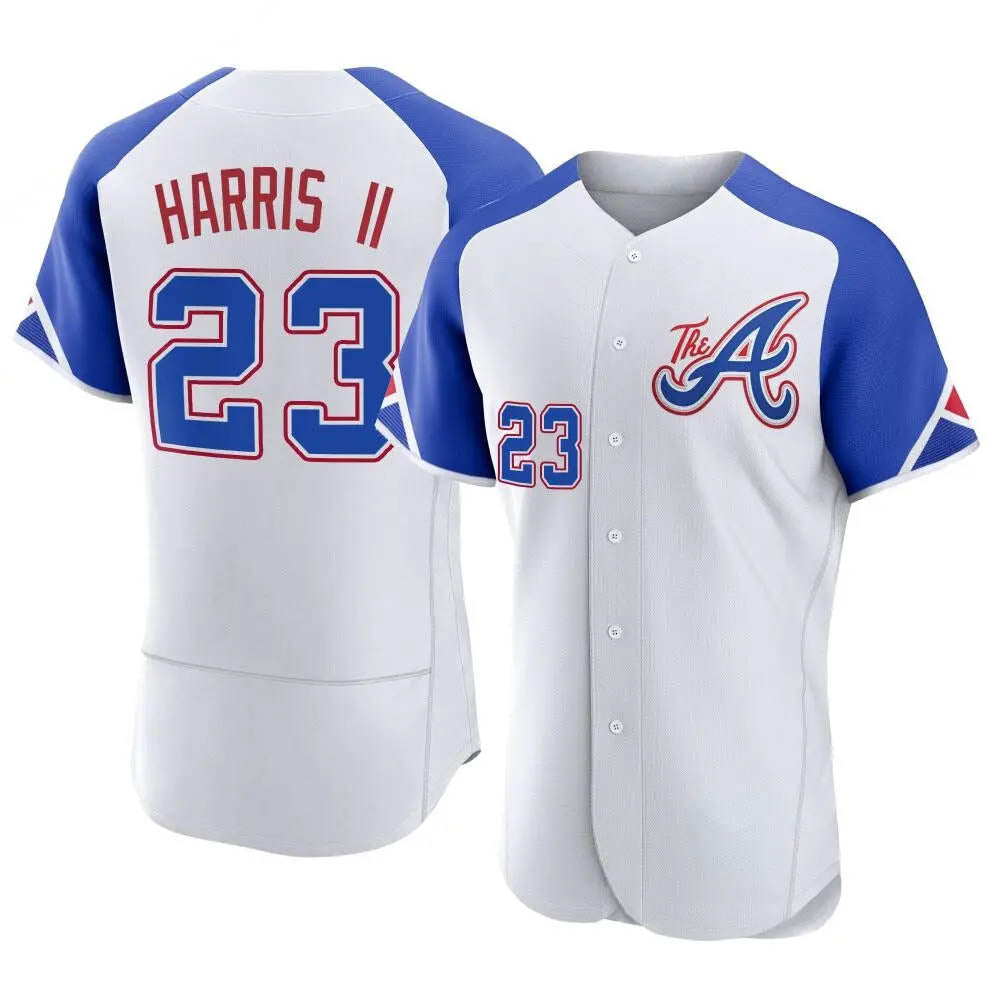 Odoa A.Braves #23 Michael Harris II player White Authentic City Connect Stitched Jerseys