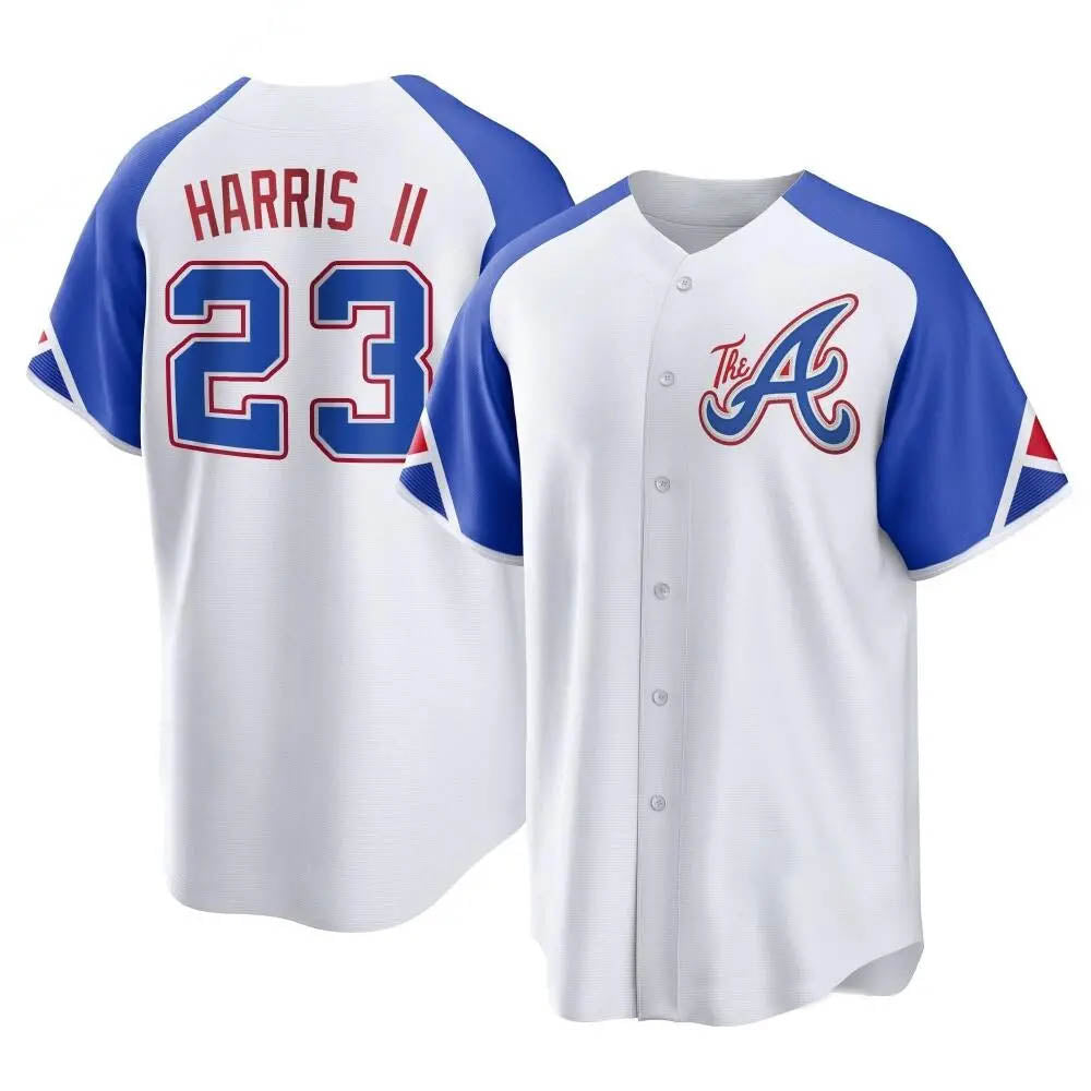 Odoa A.Braves #23 Michael Harris II player White Replica City Connect Stitched Jerseys