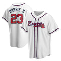 Odoa A.Braves #23 Michael Harris II player White Replica Home Stitched Jerseys