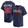 Odoa A.Braves #30 Drake Baldwin player Navy Limited Alternate Stitched Jerseys