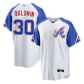 Odoa A.Braves #30 Drake Baldwin player White City Connect Stitched Jerseys