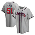Odoa A.Braves #51 Chris Sale Player Gray City Connect Stitched Jerseys