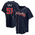 Odoa A.Braves #51 Chris Sale Player Navy City Connect Stitched Jerseys