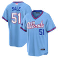 Odoa A.Braves #51 Chris Sale Player Powder Blue 2026 City Connect T shirt Stitched Jerseys