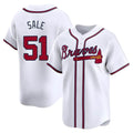 Odoa A.Braves #51 Chris Sale Player White Limited Home Stitched Jerseys