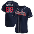 Odoa A.Braves #66 Grant Holmes Player Navy Authentic Alternate Stitched Jerseys
