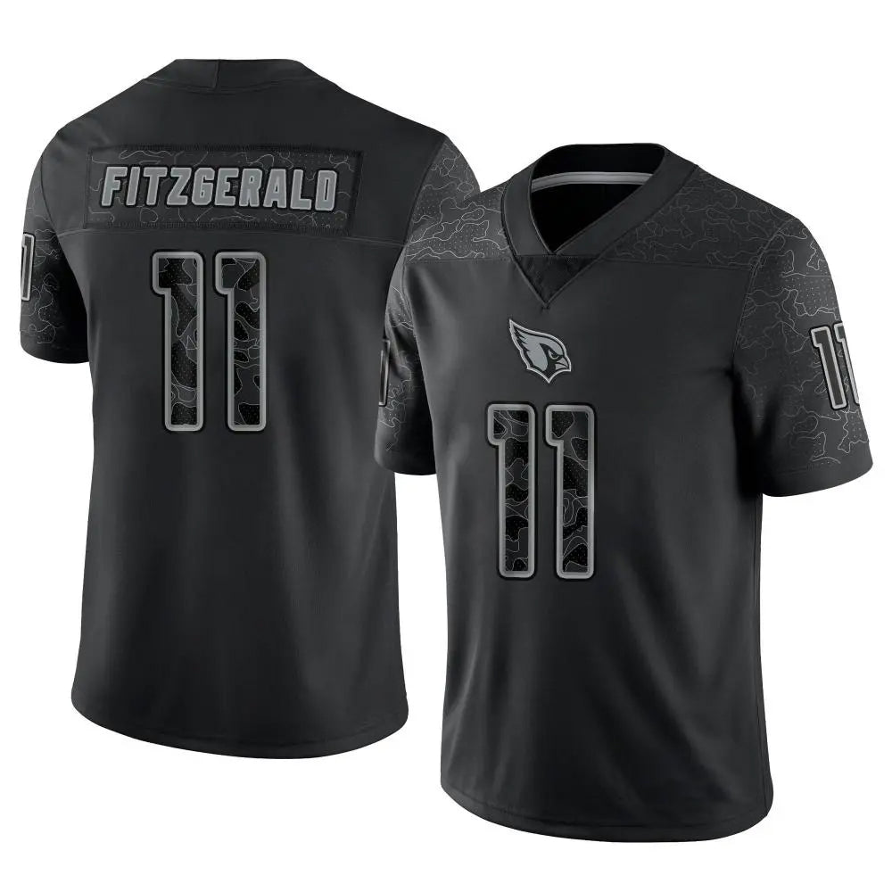 Odoa A.Cardinals #11 Larry Fitzgerald Player Black RFLCTV Limited Stitched Jerseys