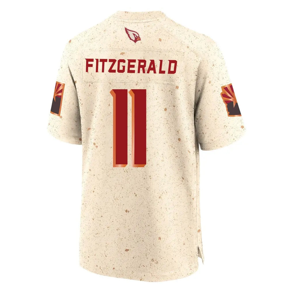 Odoa A.Cardinals #11 Larry Fitzgerald Player Cream Rivalries Collection Game Stitched Jerseys