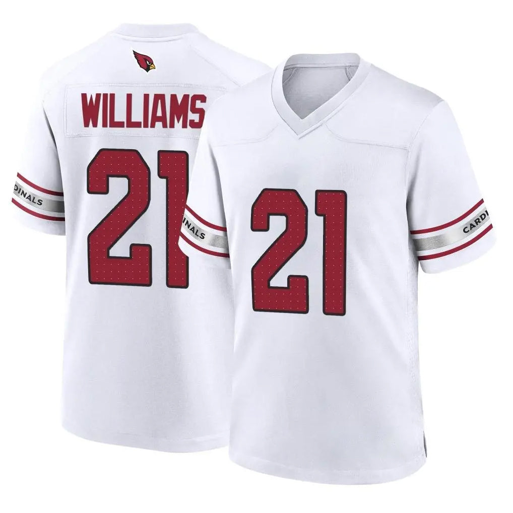 Odoa A.Cardinals #21 Garrett Williams Player White Home Game Stitched Jerseys