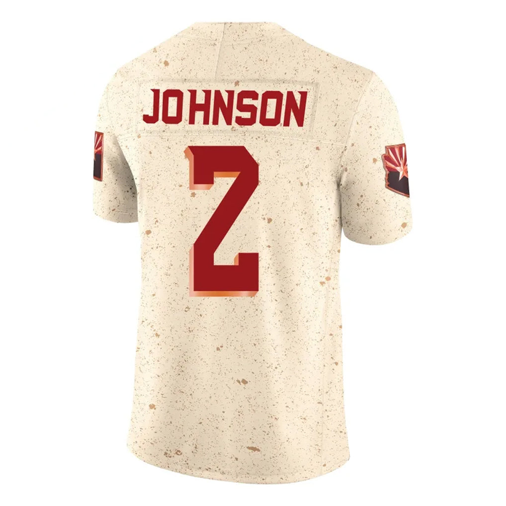 Odoa A.Cardinals #2 Will Johnson Player Cream Rivalries Collection Vapor Limited Home Game Stitched Jerseys