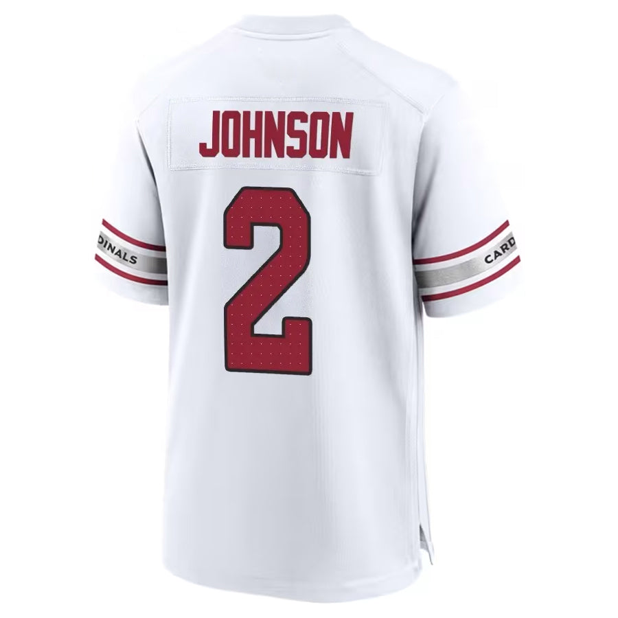 Odoa A.Cardinals #2 Will Johnson Player White Home Game Stitched Jerseys