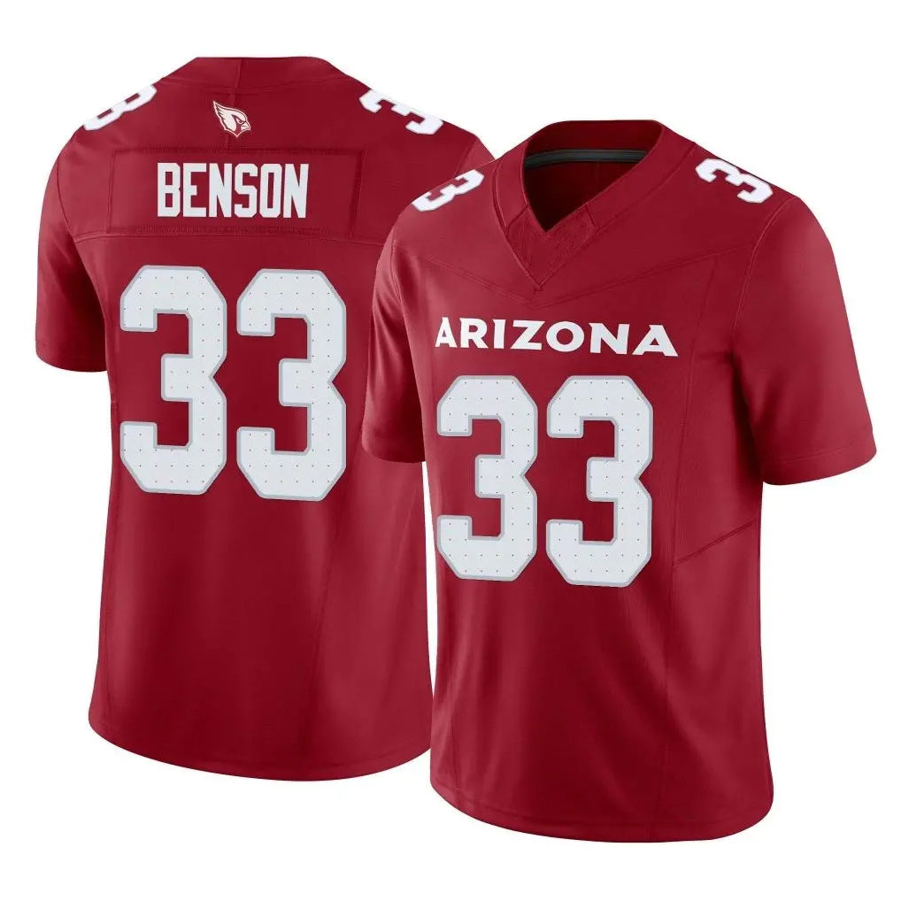Odoa A.Cardinals #33 Trey Benson Player Cardinal Vapor F.U.S.E. Limited Home Game Stitched Jerseys