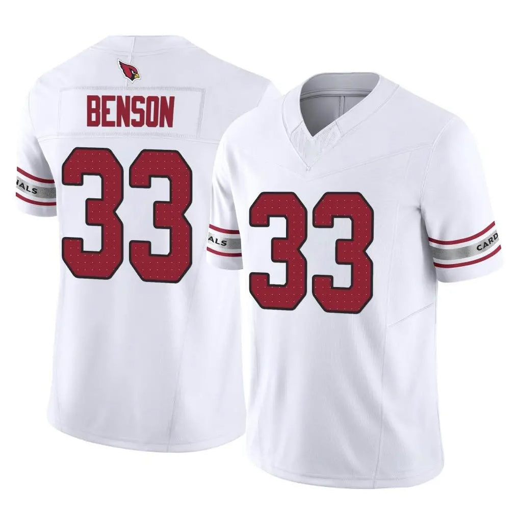 Odoa A.Cardinals #33 Trey Benson Player White Vapor F.U.S.E. Limited Home Game Stitched Jerseys