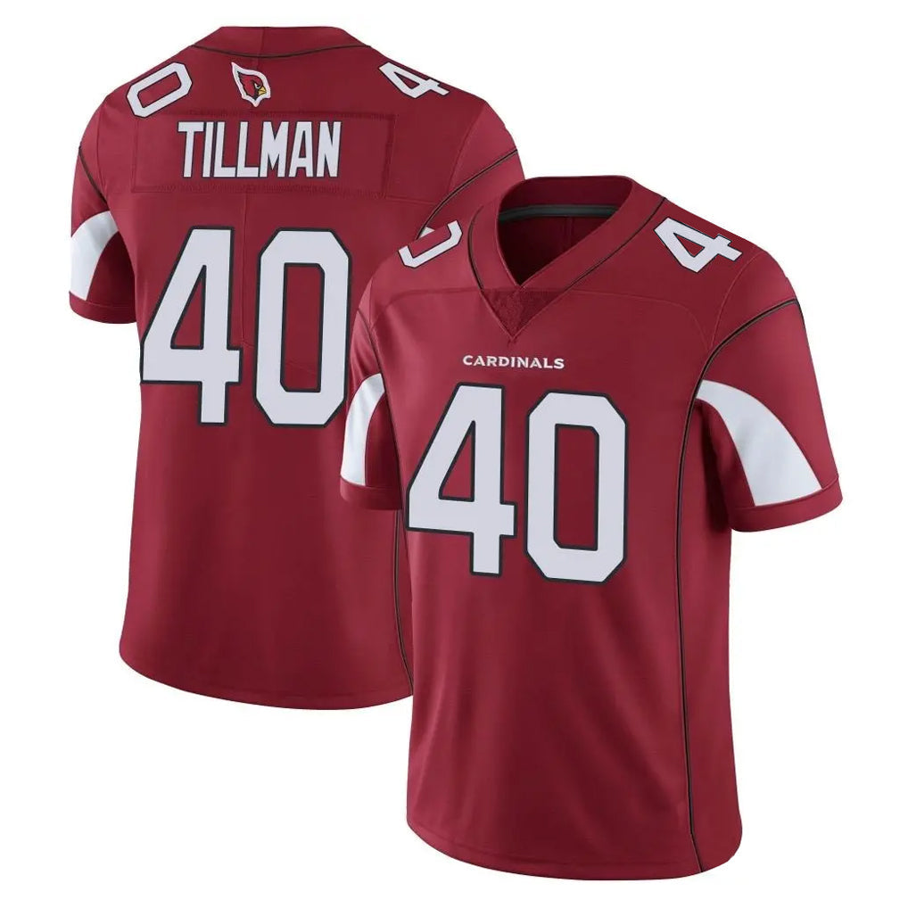 Odoa A.Cardinals #40 Pat Tillman Player Cardinal Vapor Limited Home Game  Stitched Jerseys