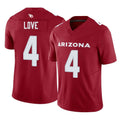 Odoa A.Cardinals #4 Jeremiyah Love Player Cardinal Vapor F.U.S.E. Limited Home Game Stitched Jerseys