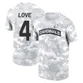 Odoa A.Cardinals #4 Jeremiyah Love Player Salute to Service Hoodies & T-Shirts Football Jerseys