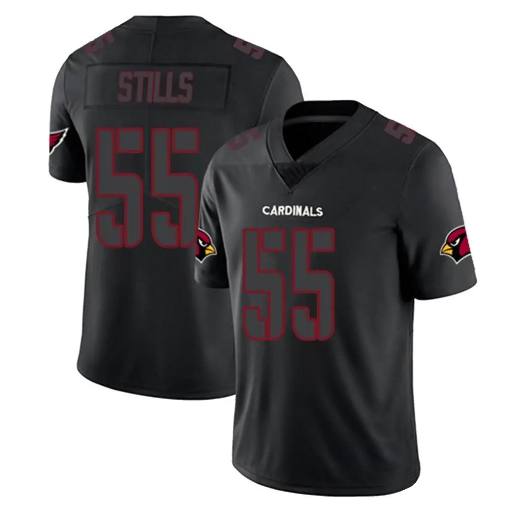 Odoa A.Cardinals #55 Dante Stills Player Black Impact Limited Home Game Stitched Jerseys