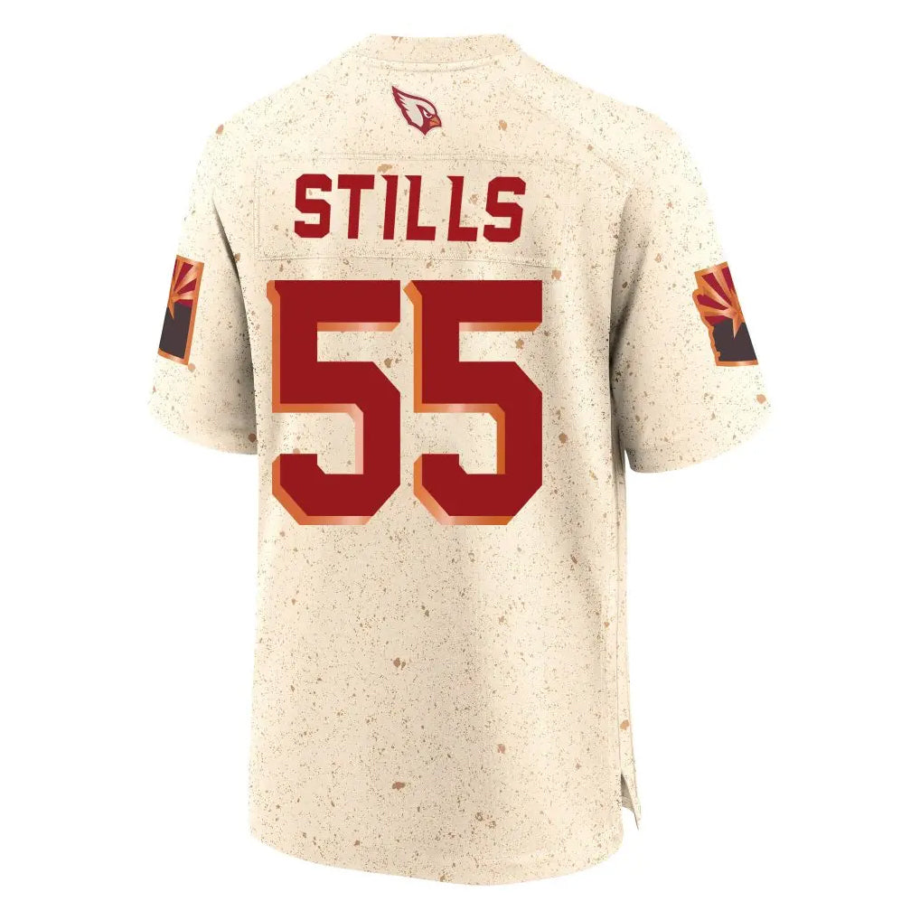 Odoa A.Cardinals #55 Dante Stills Player Cream Rivalries Collection Game Stitched Jerseys