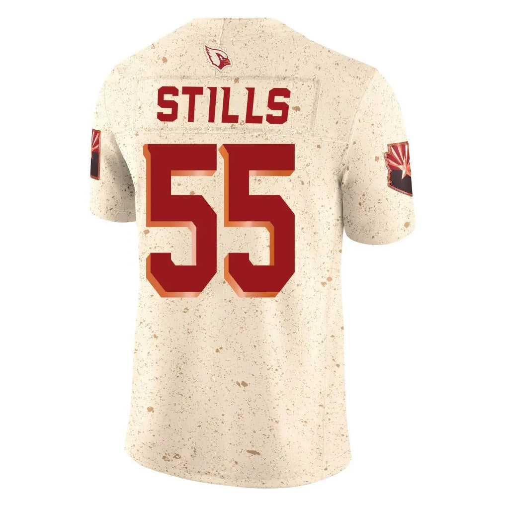 Odoa A.Cardinals #55 Dante Stills Player Cream Rivalries Collection Vapor Limited Home Game Stitched Jerseys