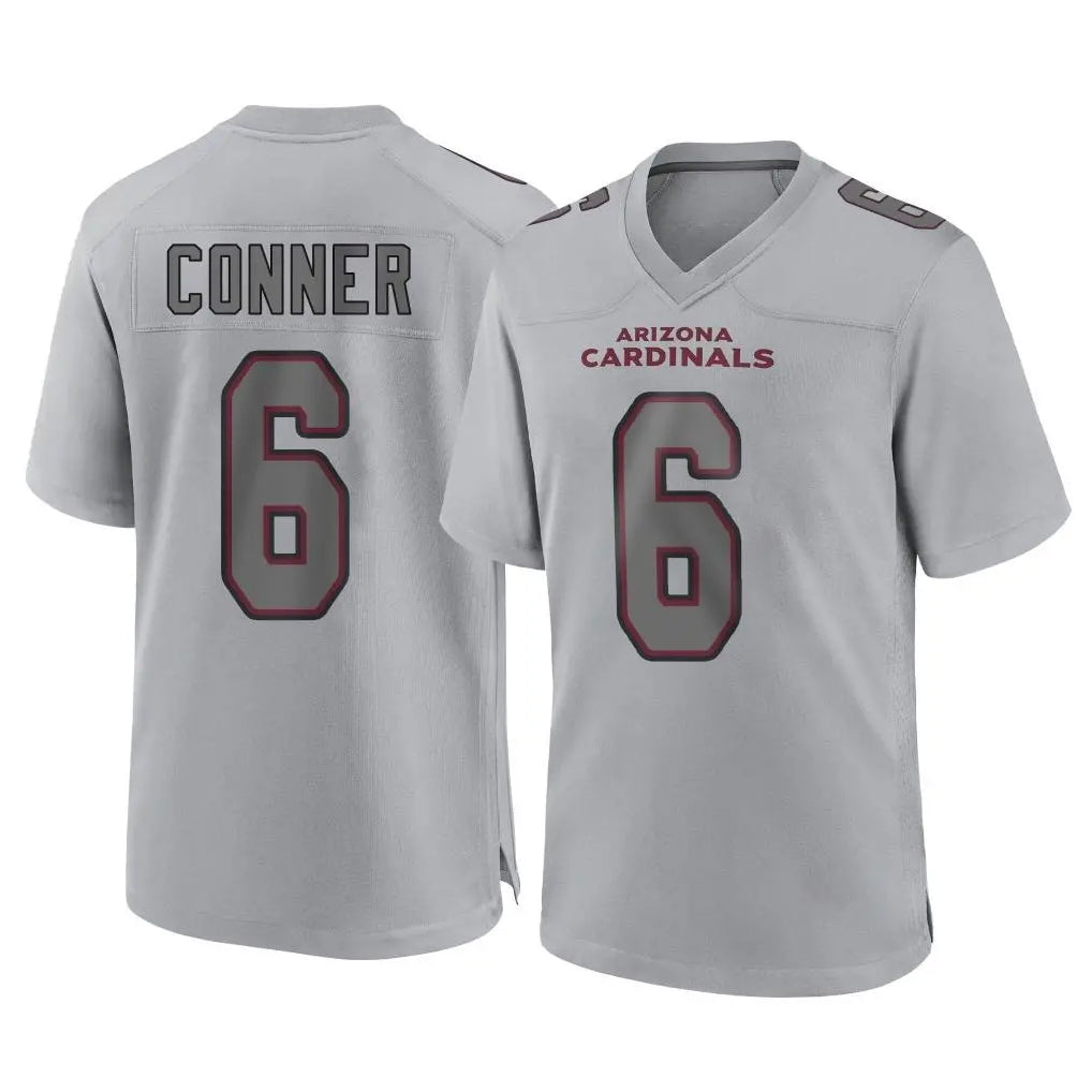 Odoa A.Cardinals #6 James Conner Player Gray Fashion Home Game Stitched Jerseys