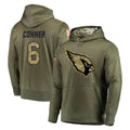 Odoa A.Cardinals #6 James Conner Player Olive Salute to Service Limited Hoodie Stitched Jerseys