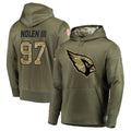 Odoa A.Cardinals #97 Walter Nolen Player Olive Salute to Service Limited Hoodies Stitched Jerseys