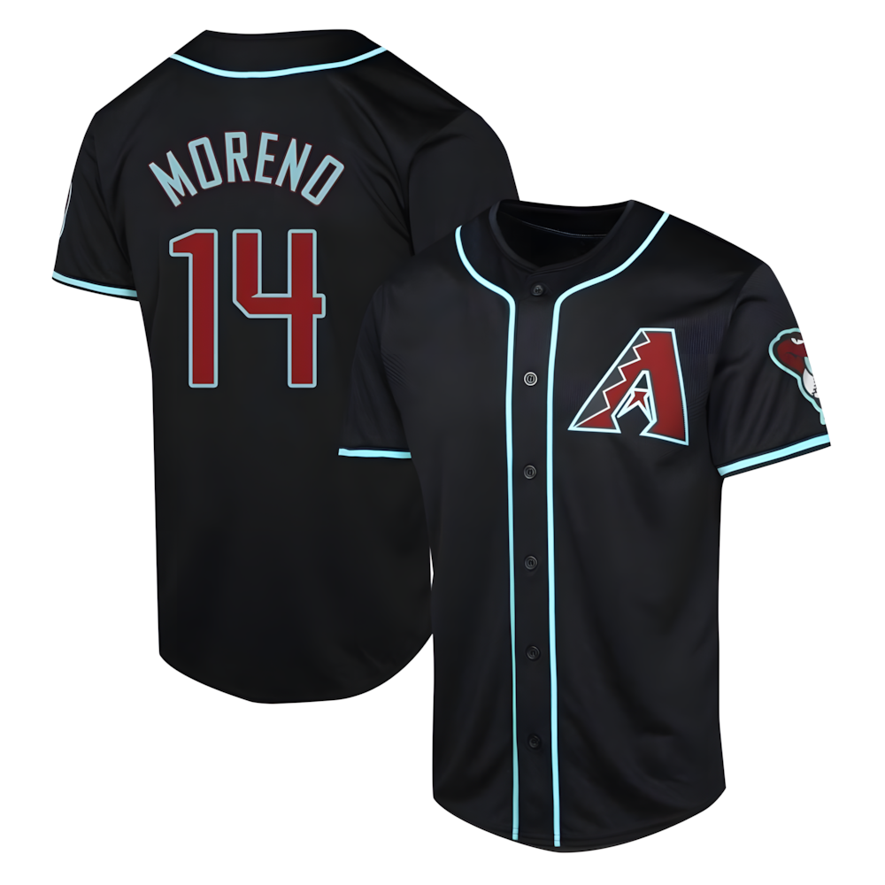 Odoa A.Diamondbacks #14 Gabriel Moreno Player Black Limited Alternate Stitched Jerseys