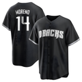 Odoa A.Diamondbacks #14 Gabriel Moreno Player Black jersey White Replica Stitched Jerseys