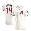 Odoa A.Diamondbacks #14 Gabriel Moreno Player Cream Elite Home Patch Stitched Jerseys