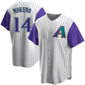 Odoa A.Diamondbacks #14 Gabriel Moreno Player Purple Replica Alternate Cooperstown Collection Stitched Jerseys
