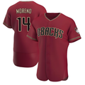 Odoa A.Diamondbacks #14 Gabriel Moreno Player Red Authentic Crimson Alternate Stitched Jerseys