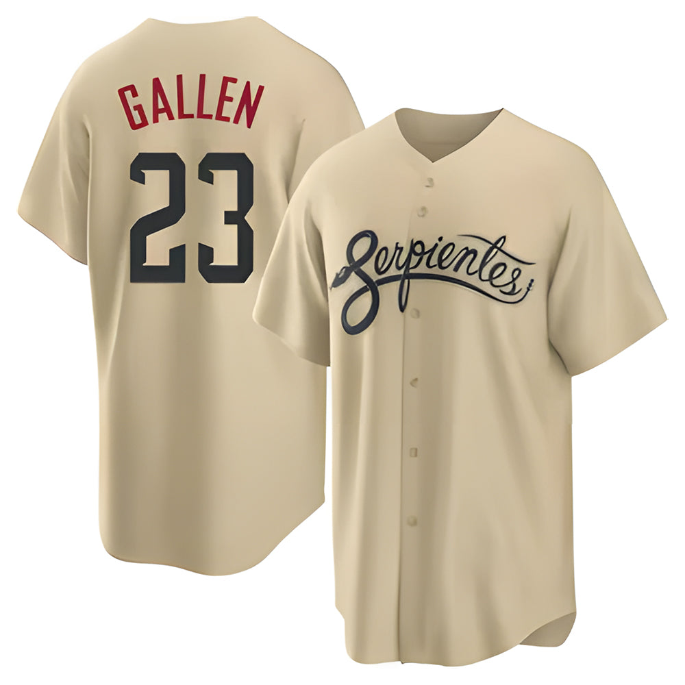 Odoa A.Diamondbacks #23 Zac Gallen Player Light Brown City Connect Cool Replica Stitched Jerseys