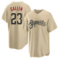Odoa A.Diamondbacks #23 Zac Gallen Player Light Brown City Connect Cool Replica Stitched Jerseys