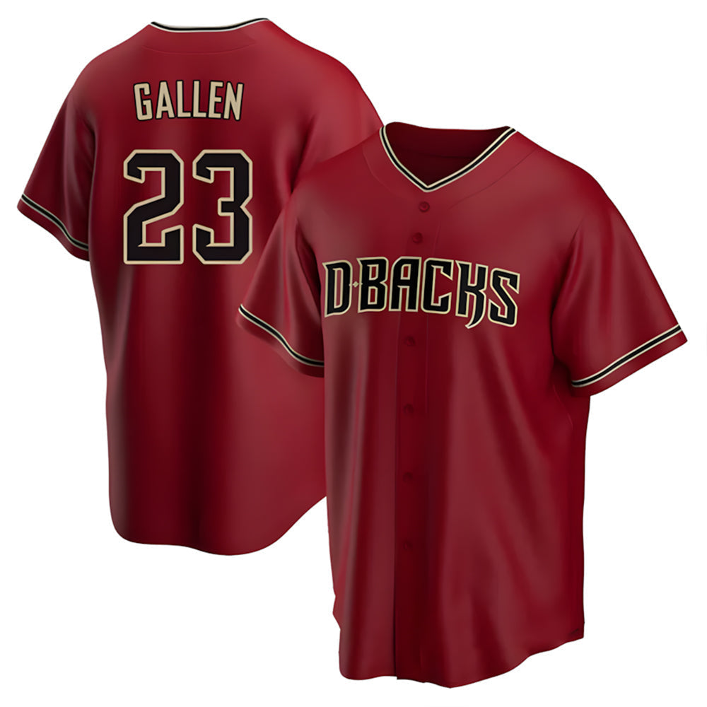 Odoa A.Diamondbacks #23 Zac Gallen Player Red Replica Game Stitched Jerseys