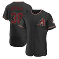 Odoa A.Diamondbacks #38 Paul Sewald Player  Black Alternate Authentic Stitched Jersey