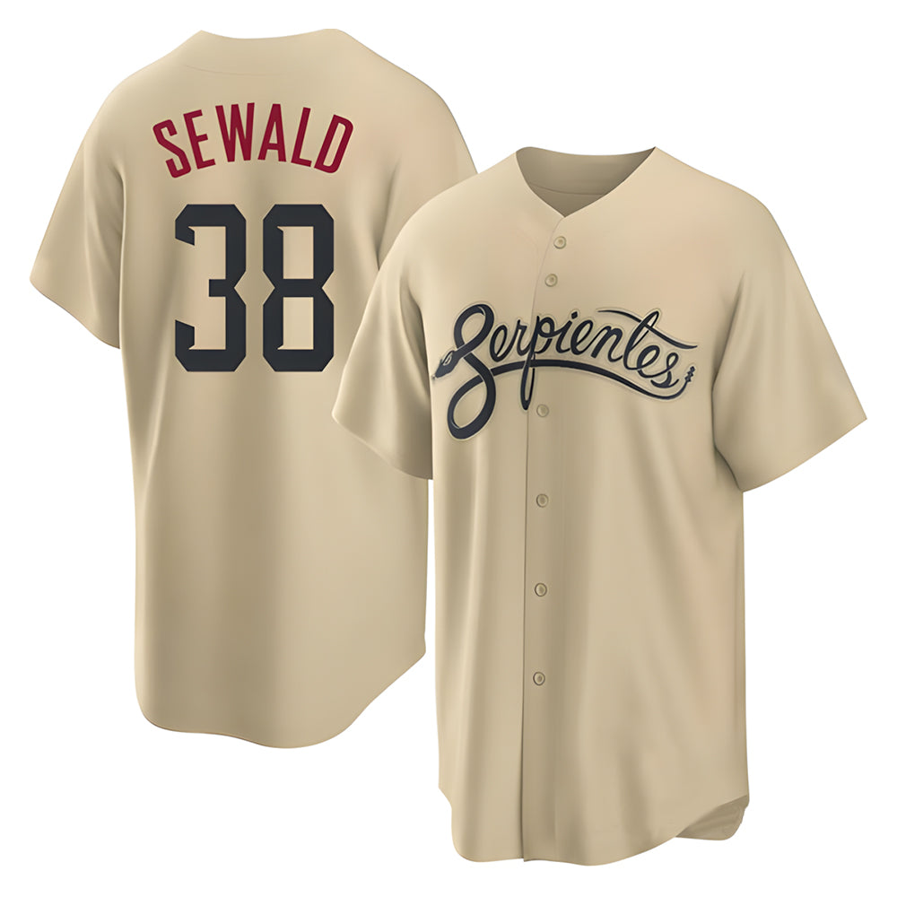 Odoa A.Diamondbacks #38 Paul Sewald Player Gold City Connect Cool Stitched Jersey